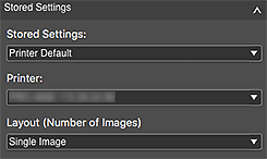 Imagen: Área Configuración almacenada