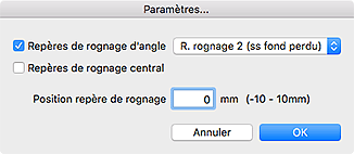 figure : Boîte de dialogue Paramètres...