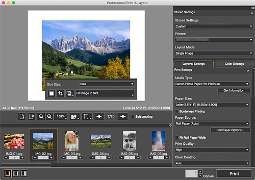 Abbildung: Hauptbildschirm