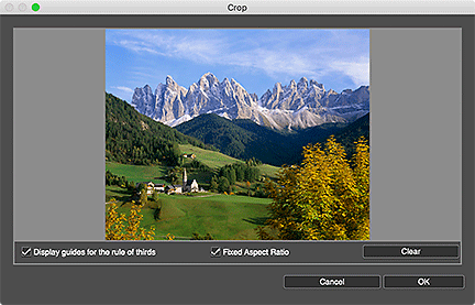 Imagen: ventana Recortar