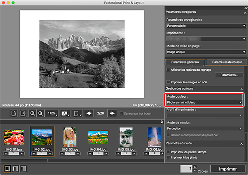 figure&nbsp;: Écran principal
