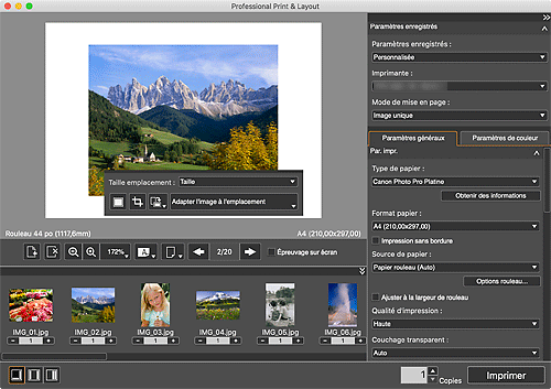 figure&nbsp;: Écran principal