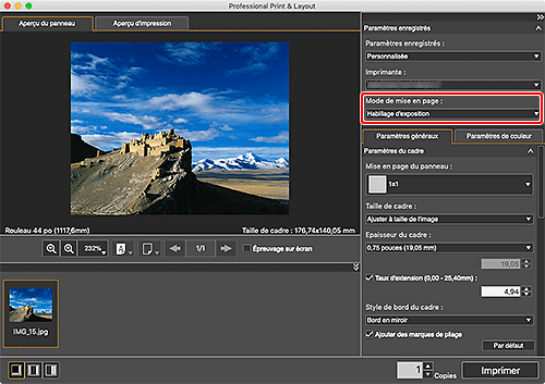 figure&nbsp;: Écran principal