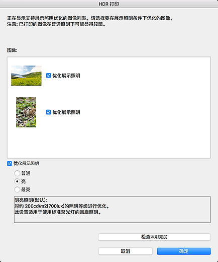 插图：&ldquo;HDR 打印&rdquo;对话框