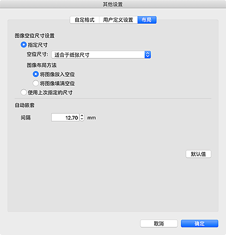 插图:“其他设置”对话框