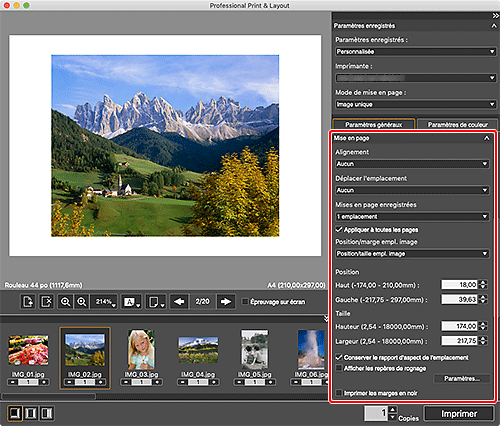 figure&nbsp;: Écran principal