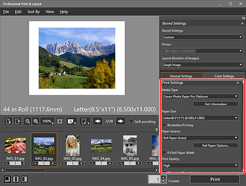 Abbildung: Hauptbildschirm