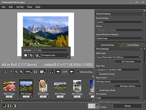 Abbildung: Hauptbildschirm