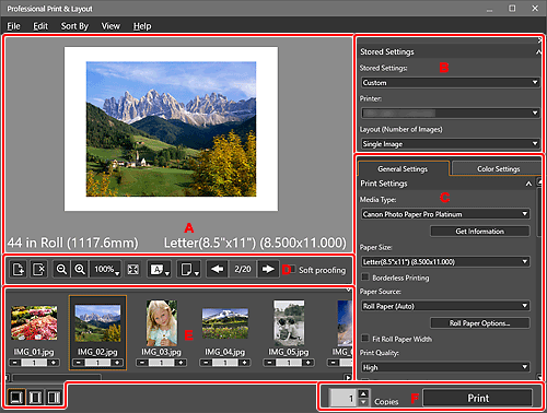 Abbildung: Hauptbildschirm