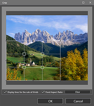 Abbildung: Fenster "Beschneiden"