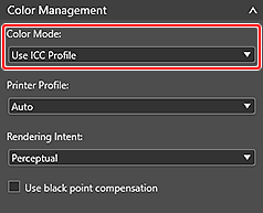 Imagen: Pestaña Configuración general (Administración del color)