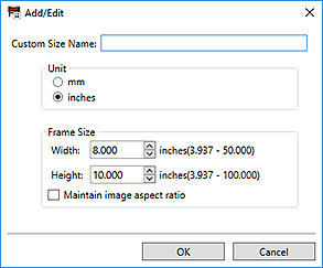 figure: Add/Edit dialog box