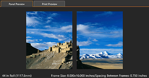 figura: Area Anteprima (Gallery Wrap)