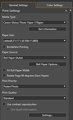 Imagen: Pestaña Configuración general (Config. impr.)