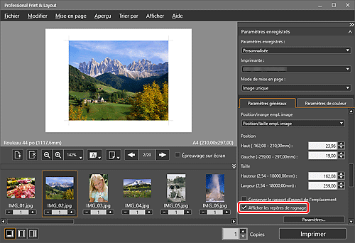 figure&nbsp;: Écran principal