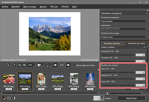 figure&nbsp;: Écran principal