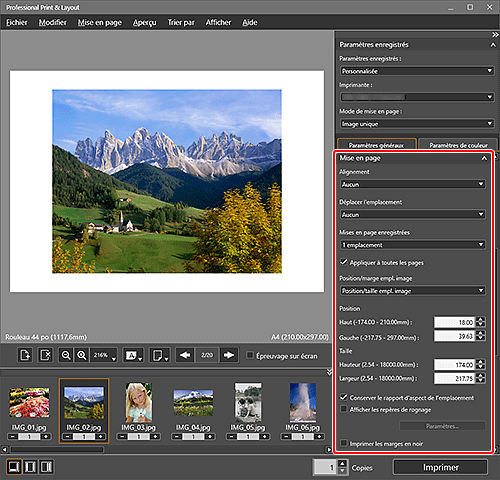 figure&nbsp;: Écran principal