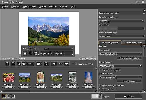 figure&nbsp;: Écran principal