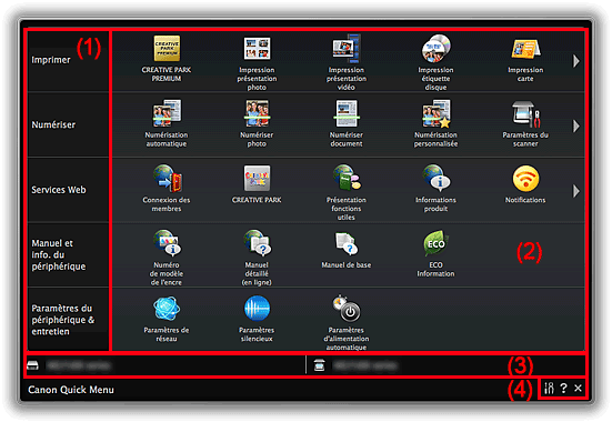 figure&nbsp;: Menu principal