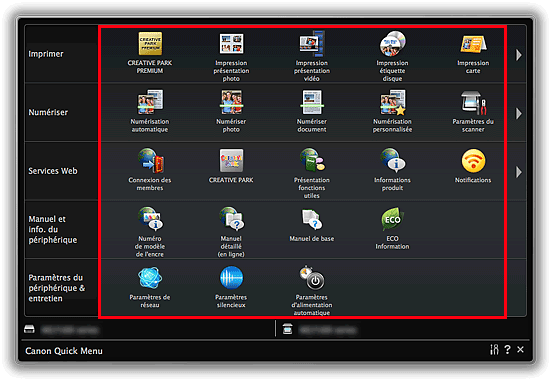 figure&nbsp;: Menu principal