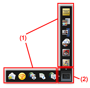 figure&nbsp;: Menu de raccourcis