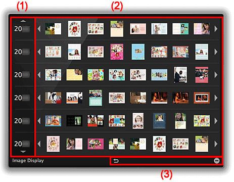 Imagen: Lista de elementos de recomendación