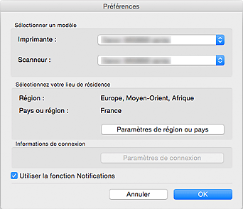 figure : boîte de dialogue Préférences