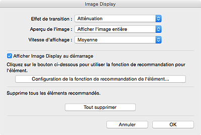 figure&nbsp;: zone de dialogue Préférences d'Image Display