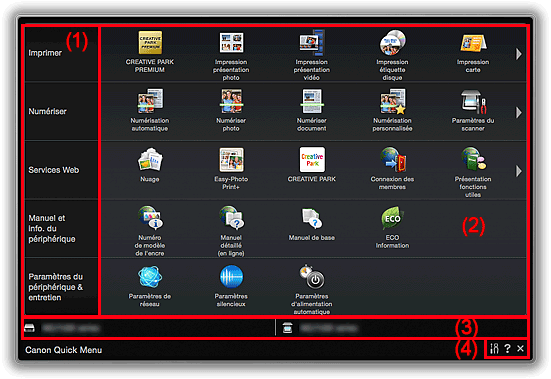 figure&nbsp;: Menu principal