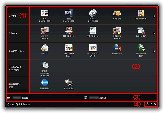 図：一覧メニュー