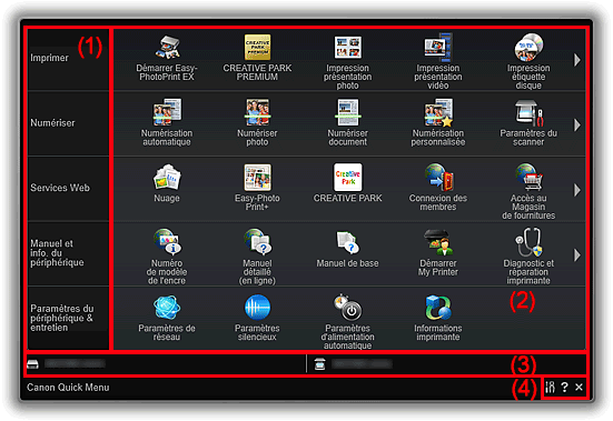 figure : Menu principal
