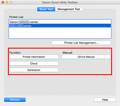 figure: Basic Tool tab