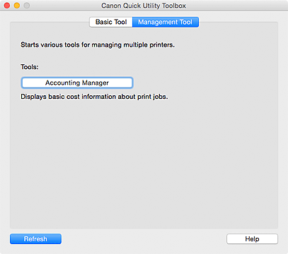 Abbildung: Registerkarte "Verwaltungstool"