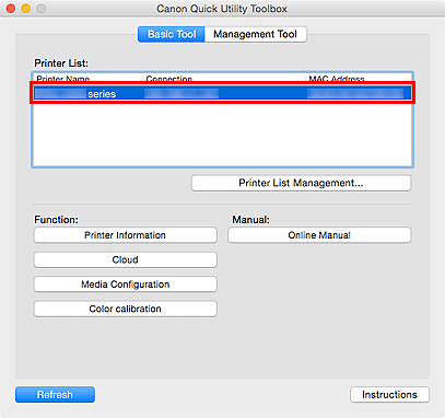 figure: Basic Tool tab