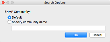figure: Search Options dialog