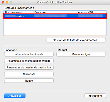 figure : Onglet Outil de base
