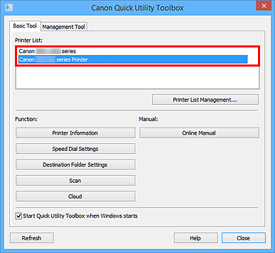 figure: Basic Tool tab