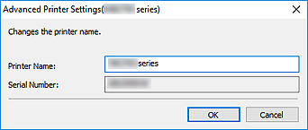 figure: Advanced Printer Settings dialog box