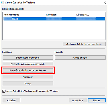 figure : Onglet Outil de base