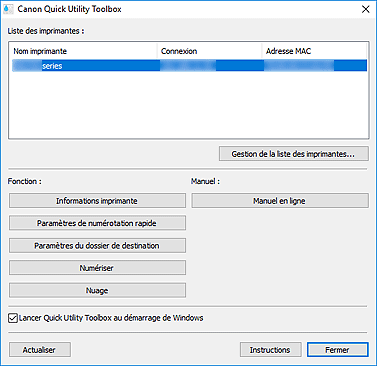 figure : Onglet Outil de base