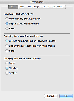 figure: Preferences Dialog