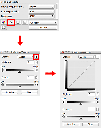 figure: Brightness/Contrast dialog