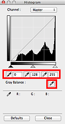 afbeelding: dialoogvenster Histogram