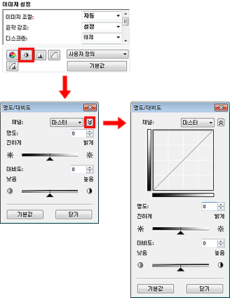 그림: [명도/대비도] 대화 상자