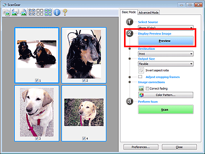 pav.: pagrindinio režimo skirtukas