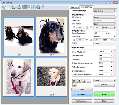 attēls: priekšskatījums cilnē Izvērstais režīms