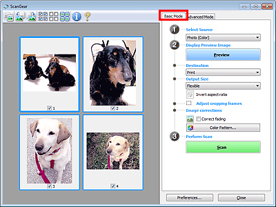 slika: kartica za osnovni način