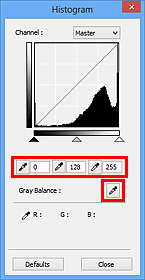 Ábra: A Hisztogram párbeszédpanel