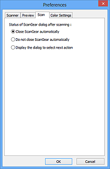 рисунок: вкладка «Сканировать»