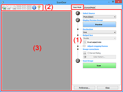 figure: Basic Mode tab